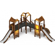 ГОРОДОК (Эко) детский игровой комплекс ДИК 2.01.3.03-32 (Н=1200)
