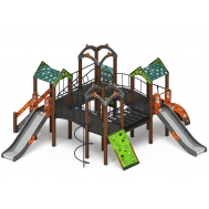 ДВОРИК ДЕТСТВА (Город) детский игровой комплекс ДИК 2.01.4.01-01 (H=1200)