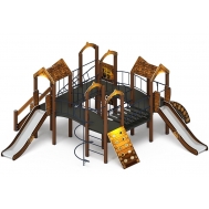 ДВОРИК ДЕТСТВА (Эко) детский игровой комплекс ДИК 2.01.4.01-02 (Н=1200)