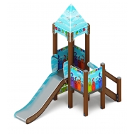 КОРОЛЕВСТВО (Коты) детский игровой комплекс ДИК 1.15.01-21 (H=900)
