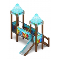 КОРОЛЕВСТВО (Коты) детский игровой комплекс ДИК 1.15.02-21 (H=750)