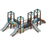 КОРОЛЕВСТВО (коты) детский игровой комплекс ДИК 1.15.04-11 (H=900)