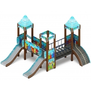 КОРОЛЕВСТВО (Коты) детский игровой комплекс ДИК 1.15.03-21 (H=900)