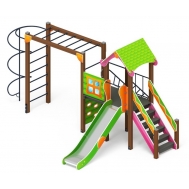 ЛУКОМОРЬЕ детский игровой комплекс ДИК 2.25.05-01.С (Н=1200)