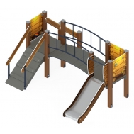 КАРАПУЗ (Эко) детский игровой комплекс ДИК 1.001.06-02 (H=750)