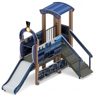 ПАРОВОЗИК детский игровой комплекс ДИК 1.03.5.01-13 (H=750)