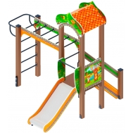 ПОЛЯНКА детский игровой комплекс ДИК 1.16.05-01 (H=750)