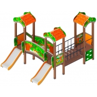ПОЛЯНКА детский игровой комплекс ДИК 1.16.04-01 (H=750)