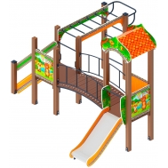 ПОЛЯНКА детский игровой комплекс ДИК 1.16.06-01 (H=750)