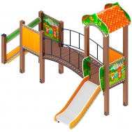 ПОЛЯНКА детский игровой комплекс ДИК 1.16.03-01 (H=750)
