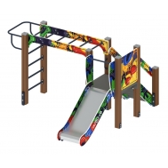 КАРАПУЗ (Граффити) детский игровой комплекс ДИК 1.001.02-03 (Н=750)