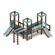 КОРОЛЕВСТВО (коты) детский игровой комплекс ДИК 1.15.08-11 (H=750)