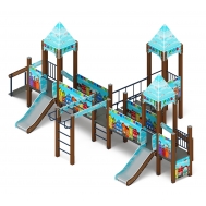 КОРОЛЕВСТВО (Коты) детский игровой комплекс ДИК 1.15.05-21 (H=750)