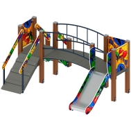 КАРАПУЗ (Граффити) детский игровой комплекс ДИК 1.001.06-03 (Н=750)