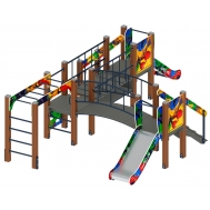 КАРАПУЗ (Граффити) детский игровой комплекс ДИК 1.001.08-03 (Н=750)
