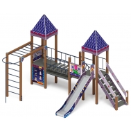 ЗАМОК детский игровой комплекс ДИК 2.18.01-03 (H=1500)