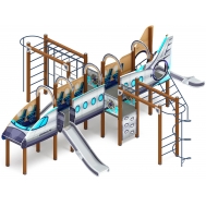 АЭРОПЛАН детский игровой комплекс ДИК 2.03.4.04-01 (H=1200)