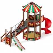 КАРНАВАЛ детский игровой комплекс ДИК 2.22.02-01 (H=2000, H=1200)