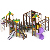 ВОЛШЕБНЫЙ ГОРОД детский игровой комплекс ДИК 2.19.03-01 (H=2000, H=1200, H=900)