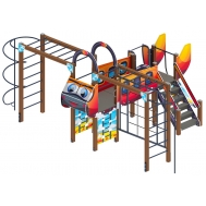 АЭРОПЛАН детский игровой комплекс ДИК 2.03.4.02-01 (H=1200)