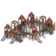 ЗАМОК детский игровой комплекс ДИК 2.18.11-02 (H=1200, H=900)