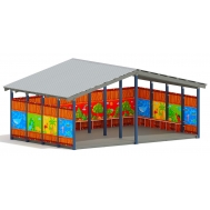 Теневой навес (Карандаши) МФ 70.6.4-09