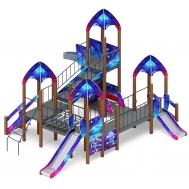 КОСМОПОРТ детский игровой комплекс ДИК 2.14.02-02 (H=750, H=1200, H=2000)