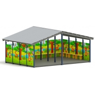 Теневой навес (Полянка) МФ 70.6.4-07