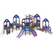 КОСМОПОРТ детский игровой комплекс ДИК 2.14.03-02 (H=750, H=1200)