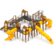 ОСТРОВ ДЕТСТВА (Эко) детский игровой комплекс ДИК 2.01.8.02-32 (Н=2000, Н=2000, Н=2000)