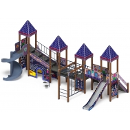 ЗАМОК детский игровой комплекс ДИК 2.18.10-03 (H=1500, H=2000)