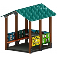 ДОМИК БОЛЬШОЙ 1 (Город) для детской площадки МФ 10.01.07-01