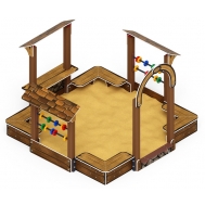 ТЕРЕМОК песочный дворик (Коричневый) ИО 6.01.04-02