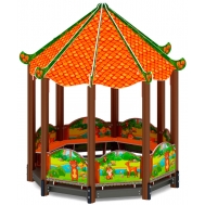 Беседка-пагода КАРНАВАЛ (Полянка) для детской площадки МФ 10.22.01-02