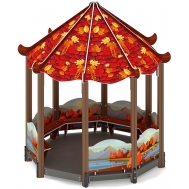 Беседка-пагода КАРНАВАЛ (Осень) для детской площадки МФ 10.22.01-20