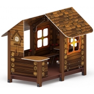 ДОМИК С ЧАСАМИ (Эко) для детской площадки МФ 10.01.09-02