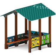 ДОМИК БОЛЬШОЙ 2 (Город) для детской площадки МФ 10.01.08-01