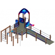 Детский спортивный комплекс ЗАБОТА КОСМОПОРТ (H=750) ДОВ 20.14.02-01