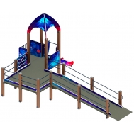 Детский спортивный комплекс ЗАБОТА КОСМОПОРТ (H=750) ДОВ 20.14.03-01