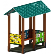 ДОМИК СРЕДНИЙ 2 (Город) для детской площадки МФ 10.01.06-01