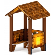 ДОМИК МАЛЫЙ 3 (Эко) для детской площадки МФ 10.01.03-02