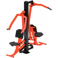 Уличный тренажер ТЯГА ВЕРХНЯЯ+ЖИМ ОТ ГРУДИ (красный) СТ 027-11