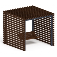 Пергола беседка с качелями МФ 78.01.01-01 /без поликарбоната/