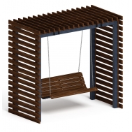 Пергола с качелями МФ 78.01.02-01 /без поликарбоната/