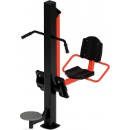 Тренажер уличный ЖИМ НОГАМИ+ ТВИСТЕР (красный) СТ 022-11