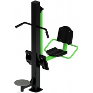 Тренажер уличный ЖИМ НОГАМИ+ ТВИСТЕР (зеленый) СТ 022-12
