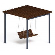 Пергола Тент с качелями МФ 78.02.01-01 /без поликарбоната/