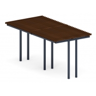 Пергола Тент (прямая) МФ 77.04.02-01 /без поликарбоната/