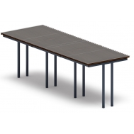 Пергола Тент (прямая) МФ 77.04.03 /с поликарбонатом/