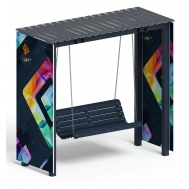 Пергола с качелями (СКИФ) МФ 78.06.01 /с поликарбонатом/